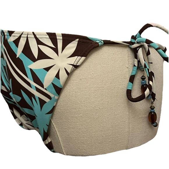 Malibu Dream Girl Womens Size Medium Multicolored Tropical Bikini Swim Bottom - Picture 5 of 12